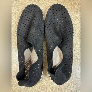 Ilse Jacobsen Tulip Black Perforated Slip-Ons size 38